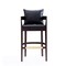 Manhattan Comfort Ritz Barstool in Black and Dark Walnut, PK2 2-BS013-BK - alternate 4